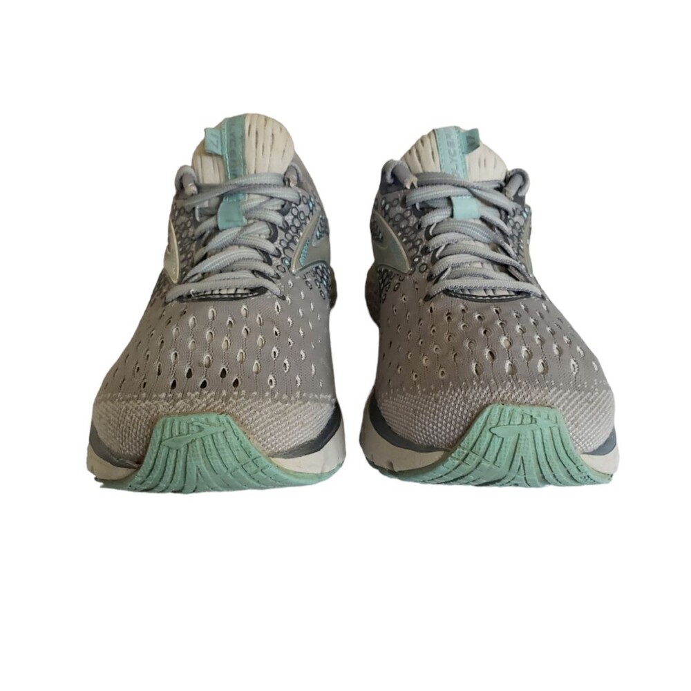 Brooks Glycerin 17 Gray/Aqua Blue Running Shoes Size 9 Women's - Picture 4 of 11
